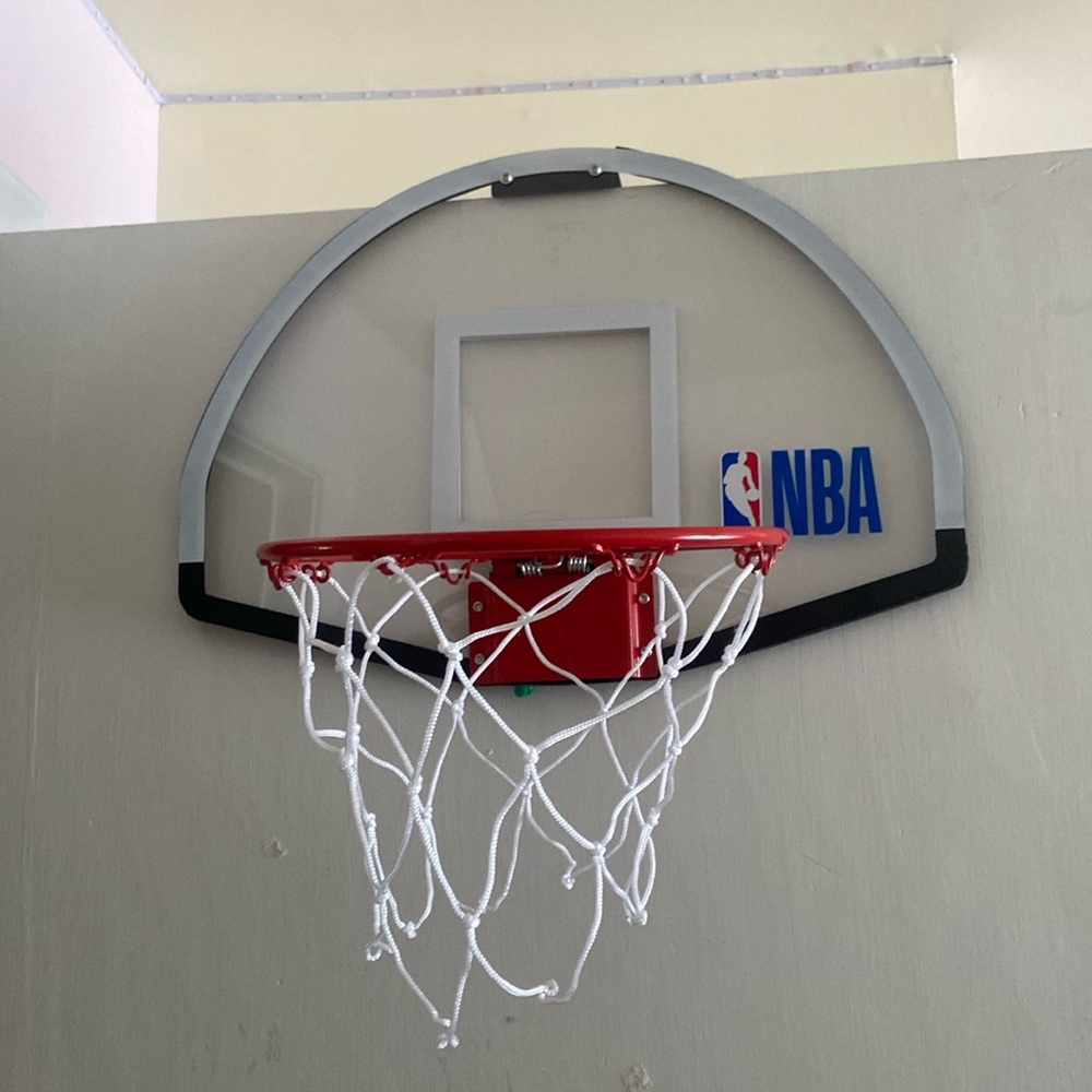 NBA basketball rim for over your door